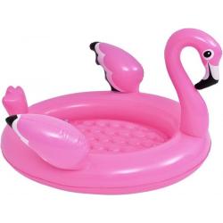 Oneiro’s Luxe Baby opblaaszwembad Flamingo | 108x95x65cm - zomer – tuin – spelen - speelgoud – buitenspeelgoed – zwembad – zwemmen – zomer – intex – tuinaccessoires – koelen – opblaasbaar